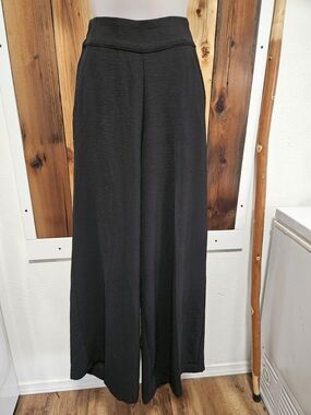 Adrianna Papell Black Wide-Leg Palazzo Pants